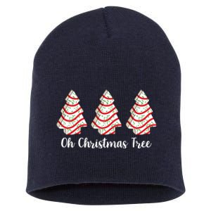 Oh Christmas Tree Holiday Cookie Short Acrylic Beanie