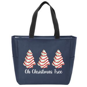 Oh Christmas Tree Holiday Cookie Zip Tote Bag