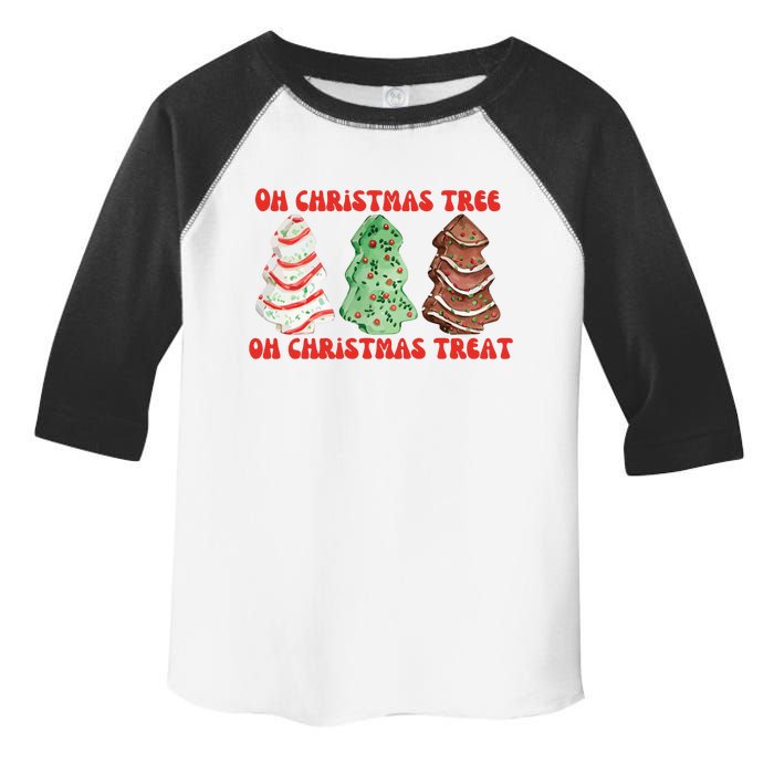 Oh Christmas Tree Oh Christmas Treat Toddler Fine Jersey T-Shirt