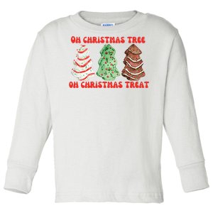 Oh Christmas Tree Oh Christmas Treat Toddler Long Sleeve Shirt