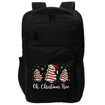 Oh Christmas Tree Cakes Debbie Funny Christmas Snack Cake Impact Tech Backpack