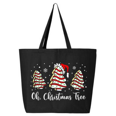 Oh Christmas Tree Cakes Debbie Funny Christmas Snack Cake 25L Jumbo Tote