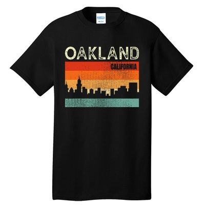 Oakland California Town Skyline Tall T-Shirt