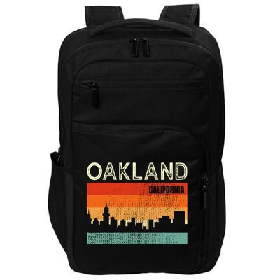 Oakland California Town Skyline Impact Tech Backpack