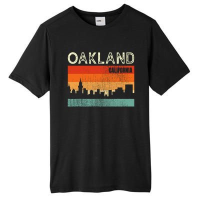 Oakland California Town Skyline Tall Fusion ChromaSoft Performance T-Shirt