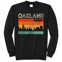 Oakland California Town Skyline Tall Sweatshirt