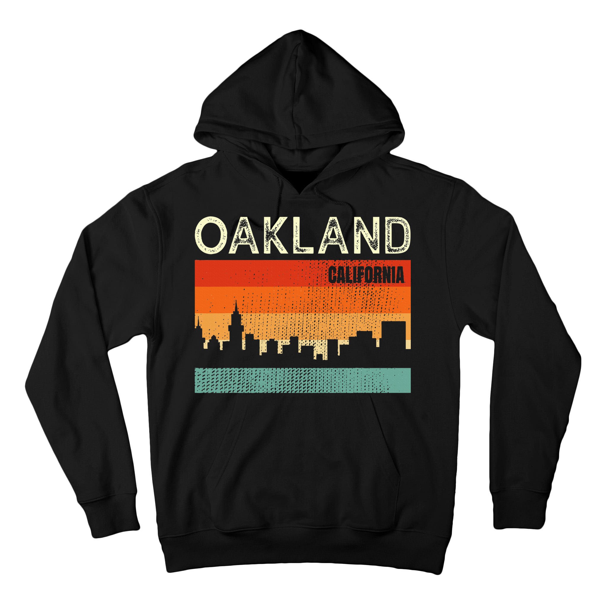 Oakland California Town Skyline Tall Hoodie