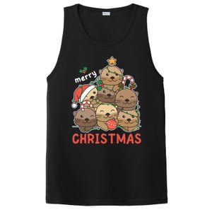 Otter Christmas Tree Funny Animal Merry Christmas Cute Gift PosiCharge Competitor Tank