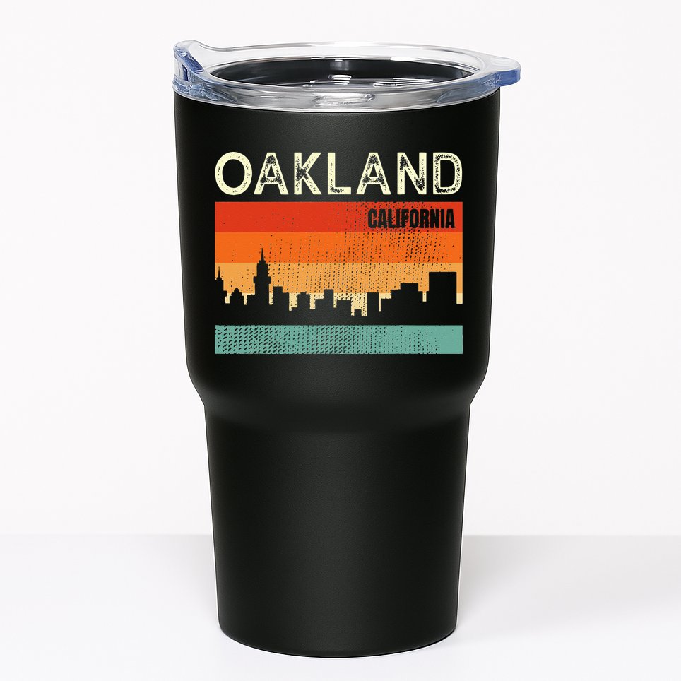 Oakland California Town Skyline Tumbler