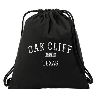 Oak Cliff Texas TX Vintage Drawstring Bag