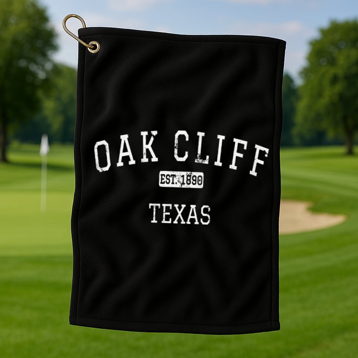 Oak Cliff Texas TX Vintage Golf Towel