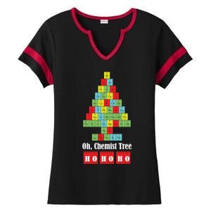 Oh Chemist Tree Chemistry Christmas Science Teacher Gift Ladies Halftime Notch Neck Tee