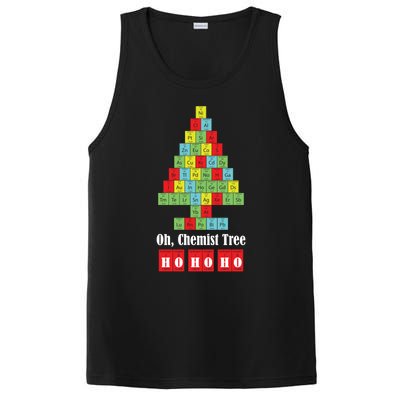 Oh Chemist Tree Chemistry Christmas Science Teacher Gift PosiCharge Competitor Tank