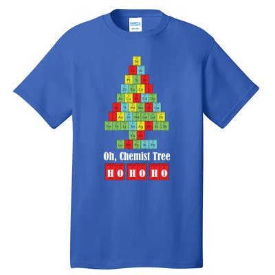 Oh Chemist Tree Chemistry Christmas Science Teacher Gift Tall T-Shirt