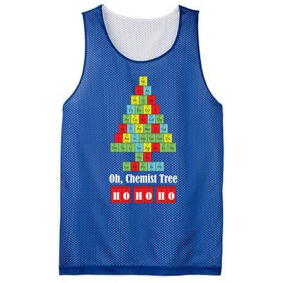 Oh Chemist Tree Chemistry Christmas Science Teacher Gift Mesh Reversible Basketball Jersey Tank