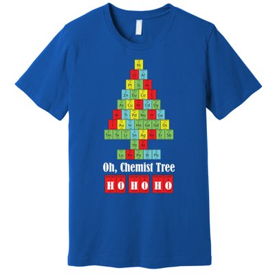 Oh Chemist Tree Chemistry Christmas Science Teacher Gift Premium T-Shirt