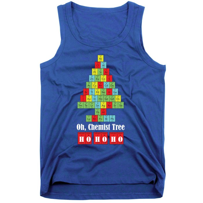 Oh Chemist Tree Chemistry Christmas Science Teacher Gift Tank Top