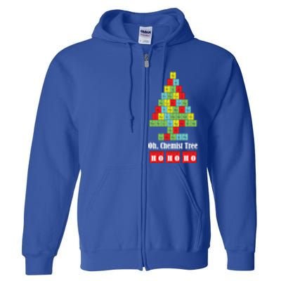 Oh Chemist Tree Chemistry Christmas Science Teacher Gift Full Zip Hoodie