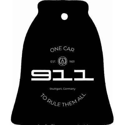 One Car To Rule Them All Legendary Sports Car Iconic 911 Ceramic Bell Ornament