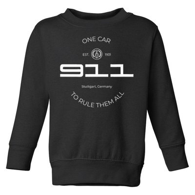 One Car To Rule Them All Legendary Sports Car Iconic 911 Toddler Sweatshirt