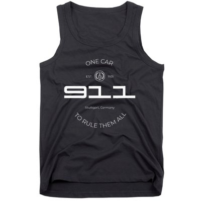 One Car To Rule Them All Legendary Sports Car Iconic 911 Tank Top