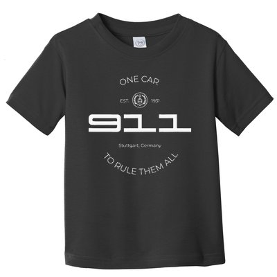 One Car To Rule Them All Legendary Sports Car Iconic 911 Toddler T-Shirt