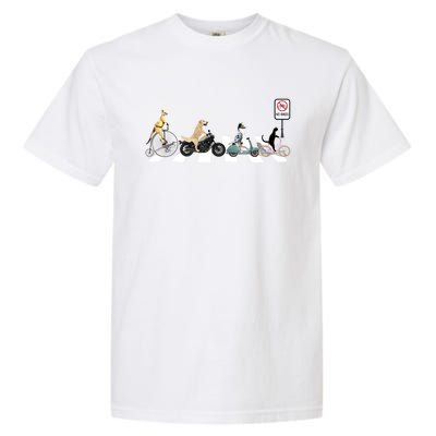 One Cat Two Dogs And A Kangaroo Crossing The Street Gift Garment-Dyed Heavyweight T-Shirt