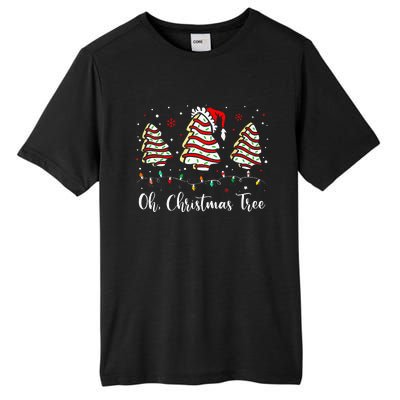 Oh Christmas Tree Cakes Debbie Becky Jen Cake Tall Fusion ChromaSoft Performance T-Shirt