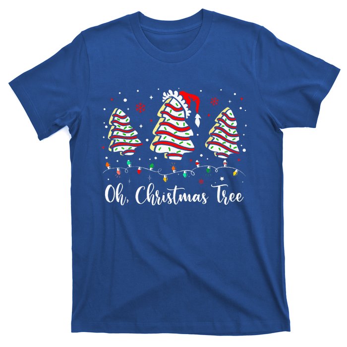 Oh Christmas Tree Cakes Debbie Becky Jen Cake T-Shirt