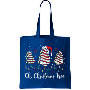 Oh Christmas Tree Cakes Debbie Becky Jen Cake Tote Bag