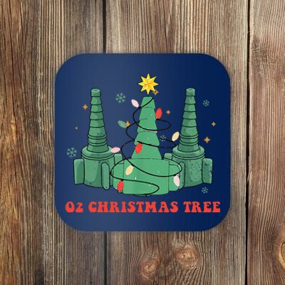 Oh Christmas Tree Xmas Lights Rt Respiratory Therapist Coaster