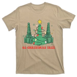 Oh Christmas Tree Xmas Lights Rt Respiratory Therapist T-Shirt