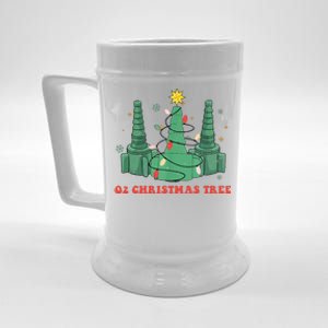 Oh Christmas Tree Xmas Lights Rt Respiratory Therapist Beer Stein