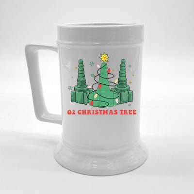 Oh Christmas Tree Xmas Lights Rt Respiratory Therapist Beer Stein