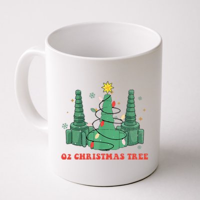 Oh Christmas Tree Xmas Lights Rt Respiratory Therapist Coffee Mug