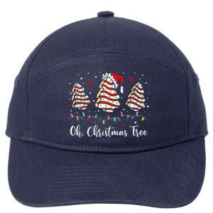 Oh Christmas Tree Cakes Debbie Becky Jen Cake 7-Panel Snapback Hat