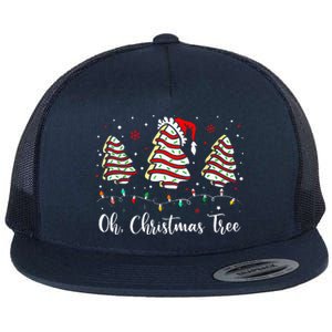 Oh Christmas Tree Cakes Debbie Becky Jen Cake Flat Bill Trucker Hat