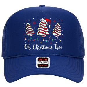 Oh Christmas Tree Cakes Debbie Becky Jen Cake High Crown Mesh Back Trucker Hat