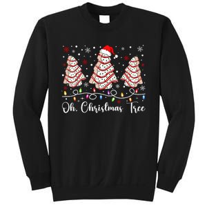 Oh Christmas Tree Cakes Debbie Becky Jen Cake Lovers Xmas Sweatshirt