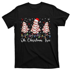 Oh Christmas Tree Cakes Debbie Becky Jen Cake Lovers Xmas T-Shirt