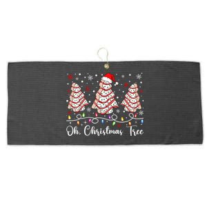 Oh Christmas Tree Cakes Debbie Becky Jen Cake Lovers Xmas Large Microfiber Waffle Golf Towel