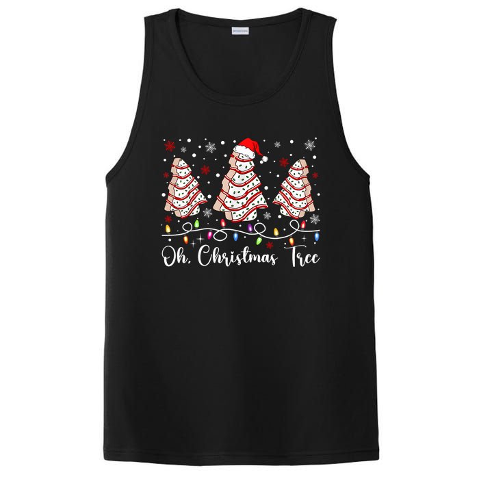 Oh Christmas Tree Cakes Debbie Becky Jen Cake Lovers Xmas PosiCharge Competitor Tank