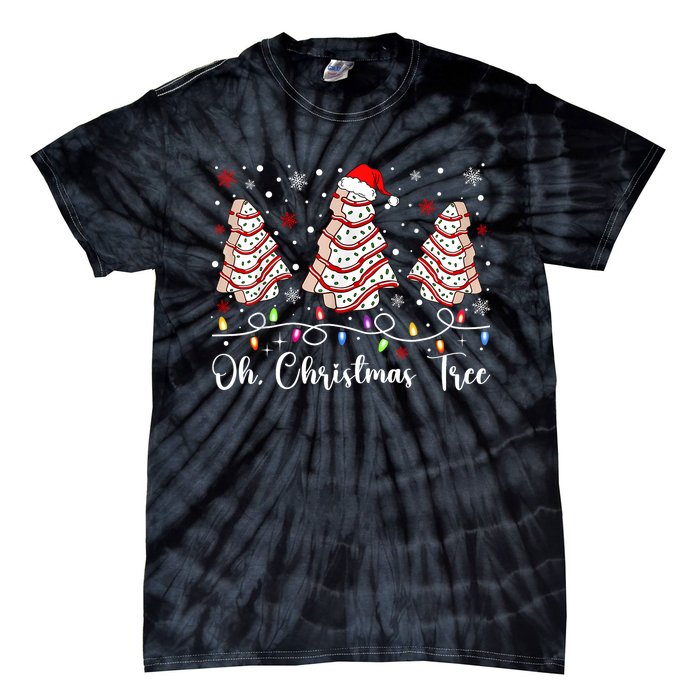 Oh Christmas Tree Cakes Debbie Becky Jen Cake Lovers Xmas Tie-Dye T-Shirt