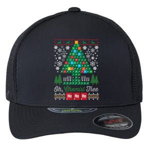 Oh Chemist Tree Merry Christmas Ugly Cute Gift Cute Gift Flexfit Unipanel Trucker Cap