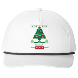 Oh Chemist Tree Merry Christmas Ugly Cute Gift Cute Gift Snapback Five-Panel Rope Hat