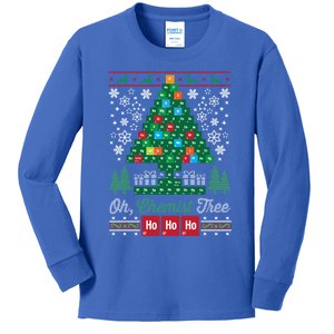 Oh Chemist Tree Merry Christmas Ugly Cute Gift Cute Gift Kids Long Sleeve Shirt