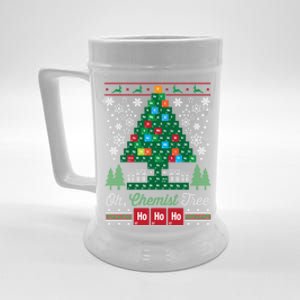 Oh Chemist Tree Merry Christmas Ugly Cute Gift Cute Gift Beer Stein