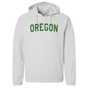 Oregon Classic Text Performance Fleece Hoodie