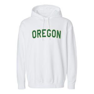 Oregon Classic Text Garment-Dyed Fleece Hoodie