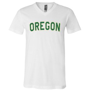 Oregon Classic Text V-Neck T-Shirt